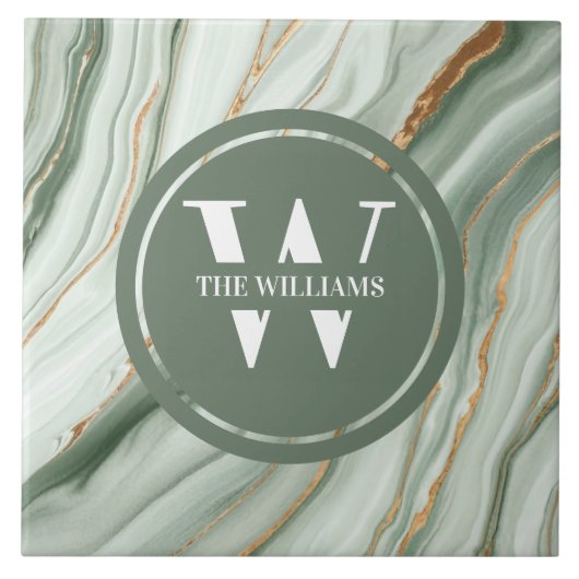 Licht Groen Marmeren Tegel Zee Groen Blauwgroen Tegeltje (Voorkant)