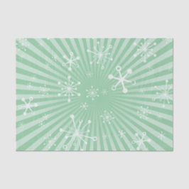 Licht Groen Modern Sneeuwvlokken Tissue Paper Tissuepapier