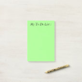 Licht groen om lijst te doen post-it® notes (Op bureau)