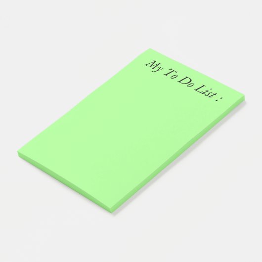 Licht groen om lijst te doen post-it® notes (Schuin)