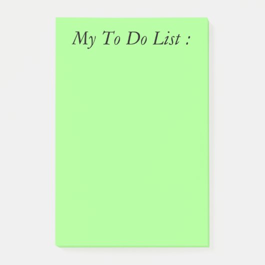 Licht groen om lijst te doen post-it® notes (Voorkant)