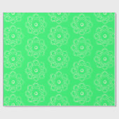 Licht groen op Sprong Green Atom Symbols Cadeaupapier (Vlak)