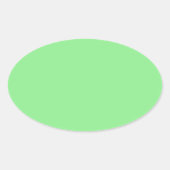 Licht groen ovale sticker (Voorkant)