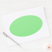 Licht groen ovale sticker (Envelop)