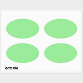 Licht groen ovale sticker (Vel)