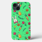 Licht groen pasterpatroon telefoondraagtas Case-Mate iPhone case (Achterkant)