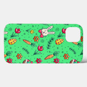 Licht groen pasterpatroon telefoondraagtas Case-Mate iPhone case (Achterkant (horizontaal))