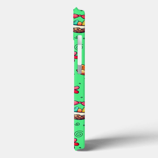 Licht groen pasterpatroon telefoondraagtas Case-Mate iPhone case (Achterkant / Links)