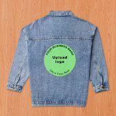 Licht Groen Rond Zakelijk Merk op Vrouwen Denim Jacket
