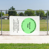 Licht Groen Ronde Bedrijfs Merk op Banner (Insitu)