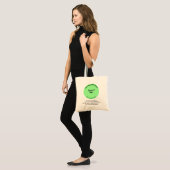 Licht Groen Ronde Bedrijfs Merk op Begroting Tote Bag (Voorkant (model))
