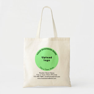 Licht Groen Ronde Bedrijfs Merk op Begroting Tote Bag