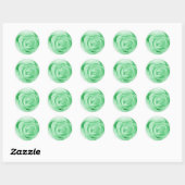 Licht groen ronde sticker (Vel)