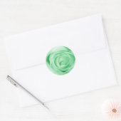 Licht groen ronde sticker (Envelop)