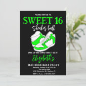 Licht Groen Sneaker Bash Verjaardagsfeest Kaart (Staand voorkant)