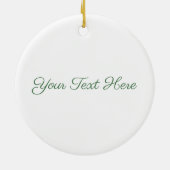 Licht groen Spaans Moon Moth Realistisch schildere Keramisch Ornament (Achterkant)