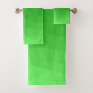 Licht groen verloop geometrisch gaas helder patroo bad handdoek