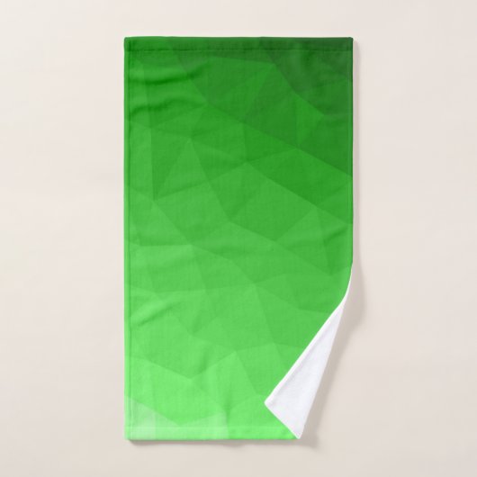 Licht groen verloop geometrisch gaas helder patroo bad handdoek (Handdoek)