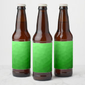 Licht groen verloop geometrisch gaas helder patroo bier etiket (Flessen)