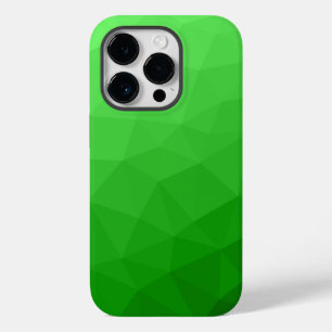 Licht groen verloop geometrisch gaas helder patroo Case-Mate iPhone 14 pro hoesje