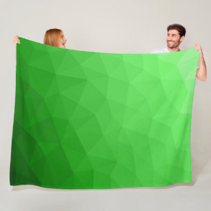 Licht groen verloop geometrisch gaas helder patroo fleece deken