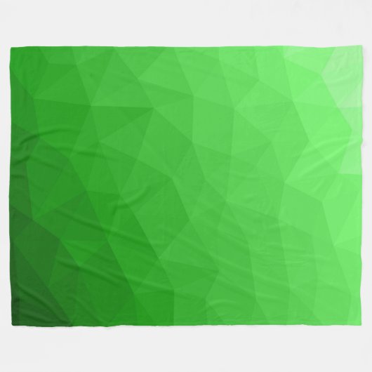 Licht groen verloop geometrisch gaas helder patroo fleece deken (Voorkant (Horizontaal))