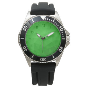 Licht groen verloop geometrisch gaas helder patroo horloge