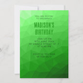 Licht groen verloop geometrisch gaas helder patroo kaart (Voorkant)