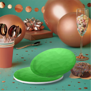 Licht groen verloop geometrisch gaas helder patroo papieren bordje