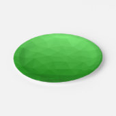 Licht groen verloop geometrisch gaas helder patroo papieren bordje (Gekanteld)