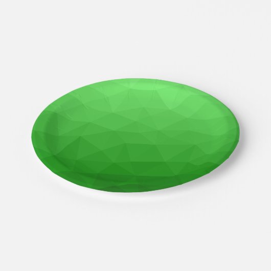 Licht groen verloop geometrisch gaas helder patroo papieren bordje (Gekanteld)