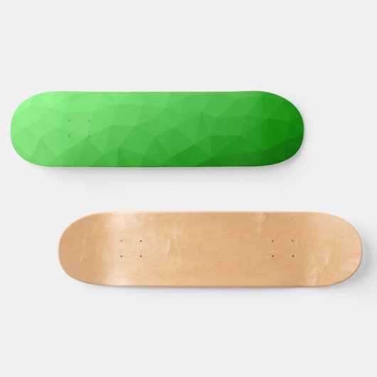 Licht groen verloop geometrisch gaas helder patroo persoonlijk skateboard (Horizontaal)