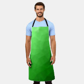 Licht groen verloop geometrisch gaas helder patroo schort (Gedragen)