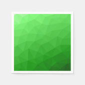 Licht groen verloop geometrisch gaas helder patroo servet (Voorkant)