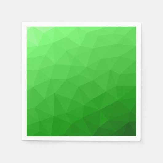 Licht groen verloop geometrisch gaas helder patroo servet (Voorkant)