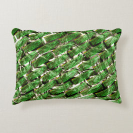 Licht groen wandeffect en welke zeepbellen? accent kussen