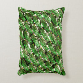 Licht groen wandeffect en welke zeepbellen? accent kussen