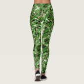 Licht groen wandeffect en welke zeepbellen? leggings (Achterkant)