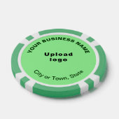 Licht Groen Zakelijk Merk op Poker Chips (Enkel)
