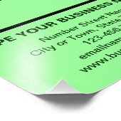 Licht groene achtergrond voor bedrijfsinformatie foto afdruk (Hoek)