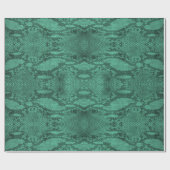 Licht groene slang huidafdruk cadeaupapier (Vlak)