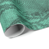 Licht groene slang huidafdruk cadeaupapier (Rol Hoek)