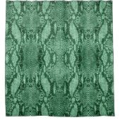 Licht groene slang huidafdruk douchegordijn (Voorkant)