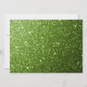 Licht groene sparkles Sweet 16 elegant script Kaart (Achterkant)