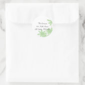 Licht Groene Tijden Adres van de Terugkeer Ronde Sticker (Tas)