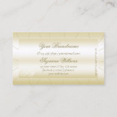 Licht Gulden met diamanten en Monogram Luxurous Visitekaartje (Achterkant)