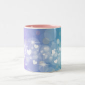 Licht hart tweekleurige koffiemok (Center)