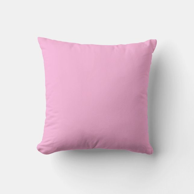 Licht heet roze effen kleur kussen (Voorkant)
