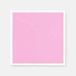 Licht heet roze effen kleur servet