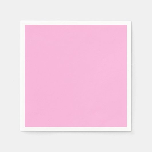Licht heet roze effen kleur servet (Voorkant)